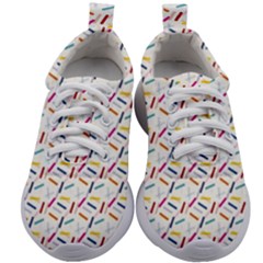 Sprinkles Flat Design Patter Food Kids Athletic Shoes by Vaneshart