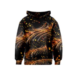 Abstract Background Particles Wave Kids  Pullover Hoodie