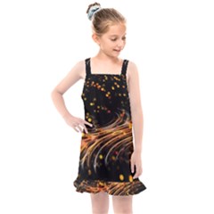 Abstract Background Particles Wave Kids  Overall Dress by Vaneshart