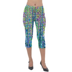 Matrix Technology Data Digital Lightweight Velour Capri Leggings  by Vaneshart