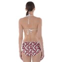 Cute Flowers - Carmine Red White Cut-Out One Piece Swimsuit View2