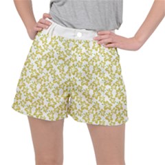 Cute Flowers - Ceylon Yellow Ripstop Shorts by FashionBoulevard