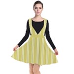 Nice Stripes - Ceylon Yellow Plunge Pinafore Dress