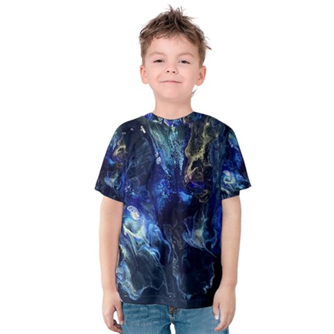 Somewhere In Space Kids  Cotton Tee by CKArtCreations