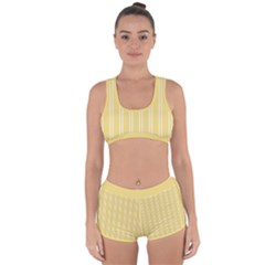 Nice Stripes - Mellow Yellow Racerback Boyleg Bikini Set by FashionBoulevard