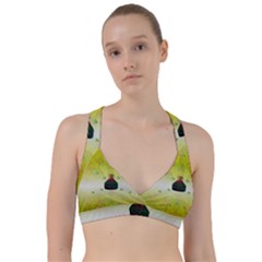 Birds And Sunshine With A Big Bottle Peace And Love Sweetheart Sports Bra by pepitasart