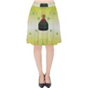 Birds And Sunshine With A Big Bottle Peace And Love Velvet High Waist Skirt View1