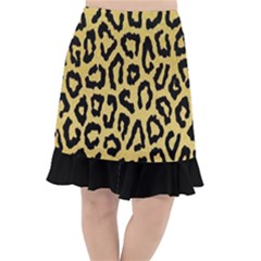 Ghepard Gold Fishtail Chiffon Skirt