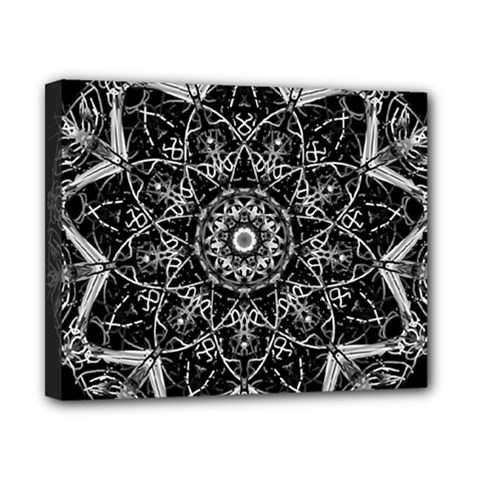 Black And White Pattern Canvas 10  X 8  (stretched) by Sobalvarro