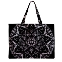 Black And White Pattern Zipper Mini Tote Bag by Sobalvarro