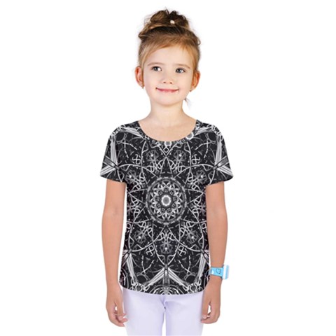 Black And White Pattern Kids  One Piece Tee by Sobalvarro