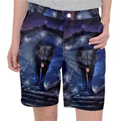 Awesome Wolf In The Gate Pocket Shorts by FantasyWorld7