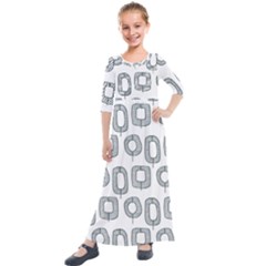 Forest Patterns 16 Kids  Quarter Sleeve Maxi Dress by Sobalvarro