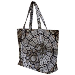 Pattern Abstract Structure Art Zip Up Canvas Bag by Nexatart
