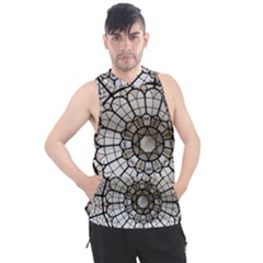 Pattern Abstract Structure Art Men s Sleeveless Hoodie