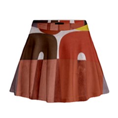 Sophie Taeuber Arp, Composition À Motifs D arceaux Ou Composition Horizontale Verticale Mini Flare Skirt by Sobalvarro