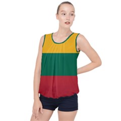 Lithuania Flag Bubble Hem Chiffon Tank Top by FlagGallery