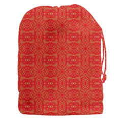 Chinese Background Red Drawstring Pouch (3xl)