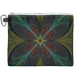 Fractal Art Abstract Pattern Canvas Cosmetic Bag (xxxl) by Wegoenart