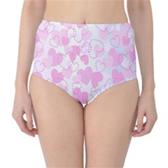 Valentine Background Hearts Bokeh Classic High-waist Bikini Bottoms