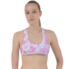 Valentine Background Hearts Bokeh Criss Cross Racerback Sports Bra