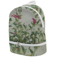 Botanical Vintage Style Motif Artwork 2 Zip Bottom Backpack by dflcprintsclothing