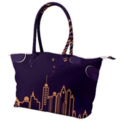 Skyscraper Town Urban Towers Canvas Shoulder Bag