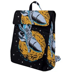 Astronaut Planet Space Science Flap Top Backpack