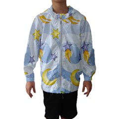 Science Fiction Outer Space Kids  Hooded Windbreaker