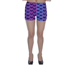 Ufo Alien Pattern Skinny Shorts by Wegoenart