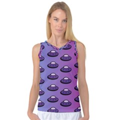 Ufo Alien Pattern Women s Basketball Tank Top by Wegoenart