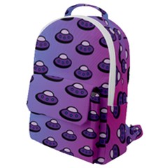 Ufo Alien Pattern Flap Pocket Backpack (small) by Wegoenart