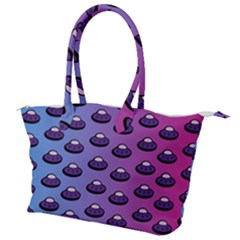 Ufo Alien Pattern Canvas Shoulder Bag