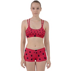 Seamless Watermelon Surface Texture Perfect Fit Gym Set