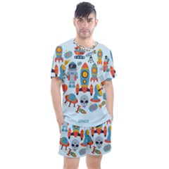 Space Elements Flat Men s Mesh Tee And Shorts Set