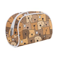 Cute Dog Seamless Pattern Background Makeup Case (small)