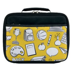 Pattern With Basketball Apple Paint Back School Illustration Lunch Bag by Nexatart