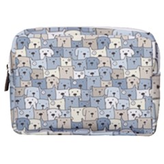 Cute Dog Seamless Pattern Background Make Up Pouch (medium)