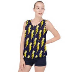 Pop Art Pattern Bubble Hem Chiffon Tank Top