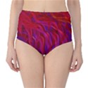 Background Texture Pattern Classic High-Waist Bikini Bottoms View1