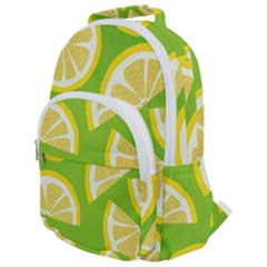 Lemon Fruit Healthy Fruits Food Rounded Multi Pocket Backpack by Nexatart