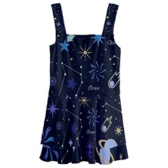 Starry Night  Space Constellations  Stars  Galaxy  Universe Graphic  Illustration Kids  Layered Skirt Swimsuit by Nexatart
