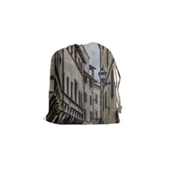 Houses At Historic Center Of Florence, Italy Drawstring Pouch (small) by dflcprintsclothing