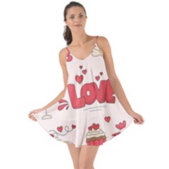Hand Drawn Valentines Day Element Collection Love The Sun Cover Up by Vaneshart