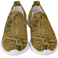 Pcb Printed Circuit Board Kids  Slip On Sneakers by Vaneshart