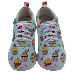 Cupcake Doodle Pattern Mens Athletic Shoes by Sobalvarro