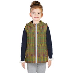 Colors From The Sea Decorative Kids  Hooded Puffer Vest by pepitasart