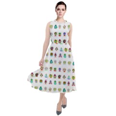 All The Aliens Teeny Round Neck Boho Dress by ArtByAng