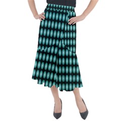 Mandala Pattern Midi Mermaid Skirt by Sparkle