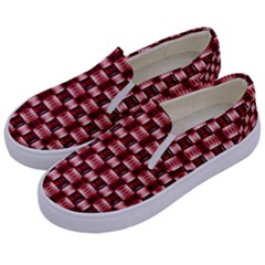 Red Kalider Kids  Canvas Slip Ons by Sparkle